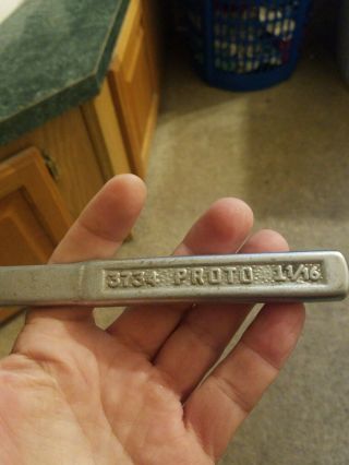 Proto Vintage 1 1/16 " Flare Nut 12 Point Wrench 3734