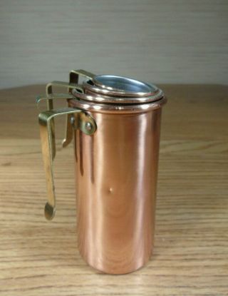 Vintage Copper Stacking Measuring Cups Set Of 4