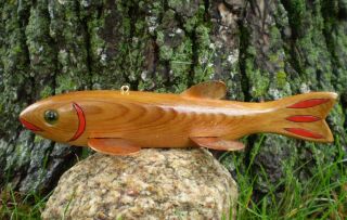 Jay Mcevers Fish Decoy Lure Fishing Folk Art Classic Minnesota Tackle Spearing