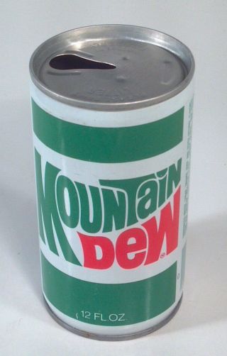 Vintage Mountain Dew Soda Pop Can 12oz Crimped Steel Warrenton Mo Purchase Ny