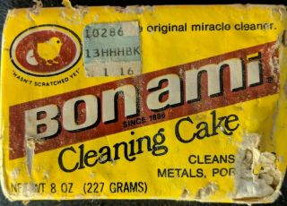 Vintage Bon Ami Cleaner Bar 4.  25 Oz Package Collectible Cleaning Cake