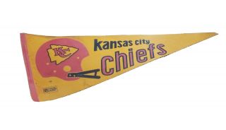 Vintage Kansas City Chiefs Pennant 1970 