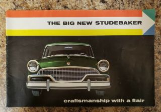 1956 Big Studebaker (craftmanship With A Flair) Sales Brochure