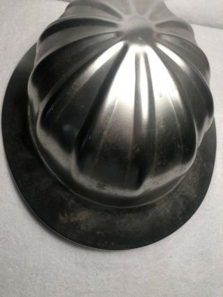 Vintage Superlite USA Aluminum Hard Hat Safety Helmet Silver With Liner 2