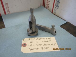 Atlas Craftsman 10 " 12 " Lathe Tool Post Assembly 9 - 39x