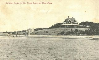 Vintage Postcard - Summer Home Of Dr.  Flagg,  Buzzards Bay,  Ma