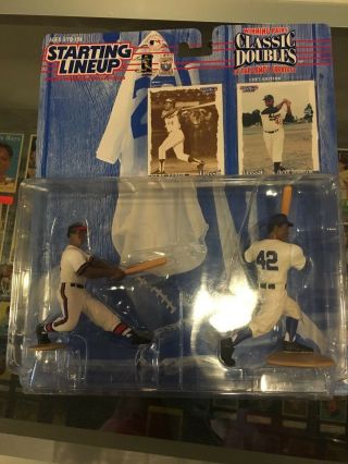 1997 Starting Lineup Classic Doubles Jackie Robinson Hank Aaron