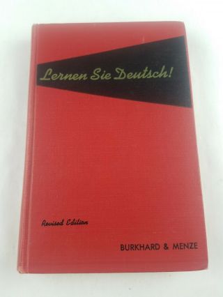 Vintage 1959 Lernen Sie Deutsch Learn German Language Book Revised Edition Hc