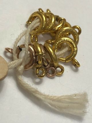 10 Vintage 5mm spring ring 1/20 12k Gold Filled. 2
