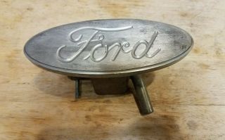 Vintage Ford Logo Engraved Heavy Duty Aluminum Hitch Cover