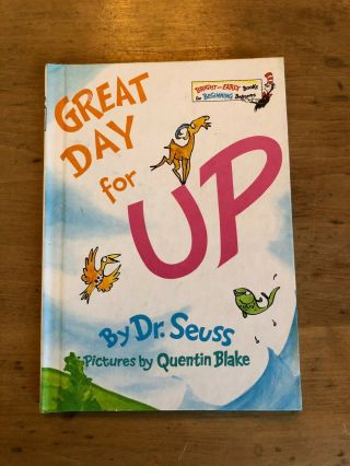 Vintage Dr.  Seuss Great Day For Up (1974,  Hardcover) -