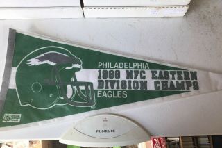 1988 Philadelphia Eagles Nfc Eastern Division Champs Nfl Felt Pennant