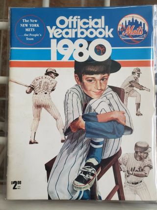 1980 York Mets Official Yearbook Shea Stadium