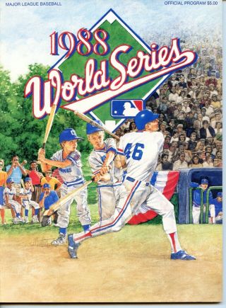 1988 Los Angeles Dodgers Vs Oakland Athletics World Series Program Nm