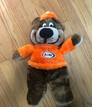 Vintage Owner A&w Rooty The Bear Plush Doll 16 " Canasia Toys And Gifts