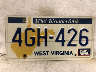 1986 West Virginia License Plate