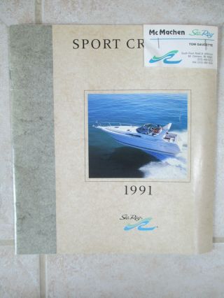 1991 Sea Ray Sport Cruisers Boat Brochure