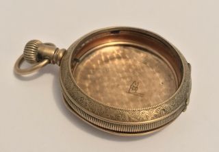 Antique Dueber 14k Gold Filled Pocket Watch Case Only (size 18)