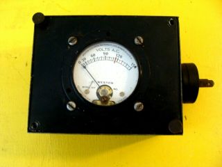 Vintage Weston Volts AC Meter Voltmeter Model 517 Newark NJ USA 0 - 150 V 2