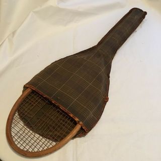 Antique Vintage Wood Tennis Racket 