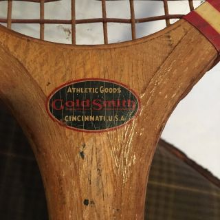 Antique Vintage Wood Tennis Racket 