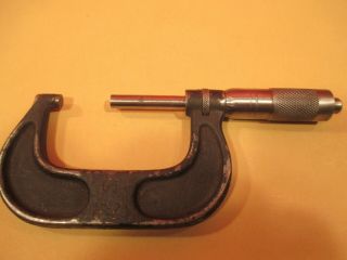 Vintage Brown & Sharpe 1 " - 2 " Outside Micrometer / Caliper,  No.  61