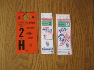 Kc Royals 1980 World Series Ticket Stub Game 4/american League Championship G.  2