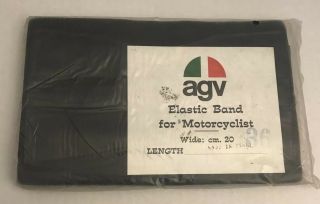 AGV Elastic Back Band Motorcyclist Motorcycle 36 20cm wide Italy NOS vintage 2