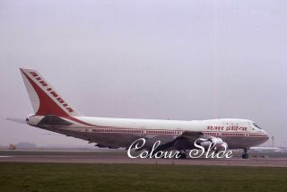 Air India Boeing 747 - 237b Vt - Ebn,  March 1973,  Colour Slide,  Aviation Aircraft