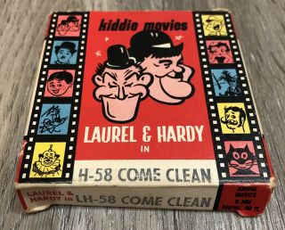 Vintage 1960s 8mm Movie Atlas Films Laurel & Hardy Come Lh - 58 Box