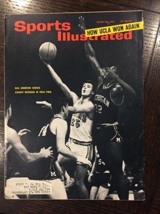 Sports Illustrated Ucla March 29,  1965 Gail Goodrich Ncaa 3/29/1965 Basketball