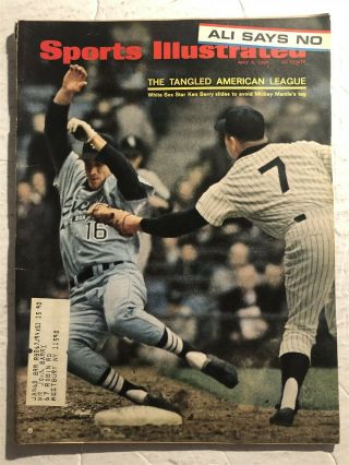 1967 Sports Illustrated York Yankees Mickey Mantle Chicago White Sox Berry