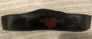 Harley Davidson Leather Headband W/elastic Back 2