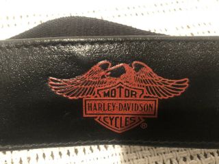 Harley Davidson Leather Headband W/elastic Back 3