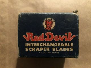 Vintage Red Devil Wood Scraper Blades – 16 Blades