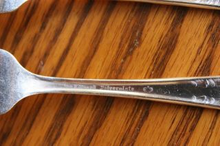 Vintage National Silver Co King Edward Silverplate Forks Set of 8 3