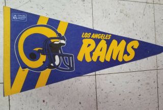 Nfl 1988 Los Angeles Rams Pennant Vintage