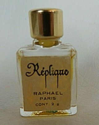 Vintage Raphael Paris Replique Parfum Micro Mini Perfume Bottle