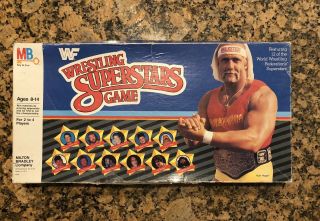 Vintage 1985 Wwf Wrestling Superstars Board Game Wwf Hulk Hogan Milton Bradley