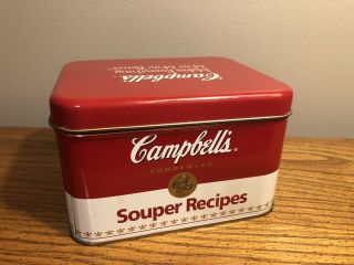 Vintage Campbell’s Soup Souper Recipes Tin Collectible