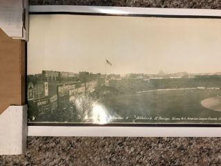 1914 Fenway Park World Series Boston Braves Vs Athletics Panoramic Photo 10.  5x38