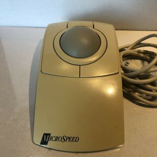 Vintage MicroSpeed PC - TRAC Trackball Serial Version Mouse 9 Pin Model 9108 2