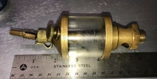 LAVIGNE MFG CO.  Brass Oiler Hit Miss Gas Engine Steampunk Vintage Antique 2