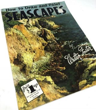 How To Draw And Paint Seascapes Walter Foster Art Book Painting Instruction Vtg