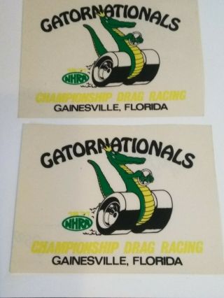 Rare 1971 Gator Nationals Drag Racing Nhra Hot Rod Race Decal Sticker