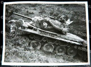 1950s Hong Kong - Royal Tank Rgt - A Comet Tank Lost A Track 2 - Photo 9 By 6cm