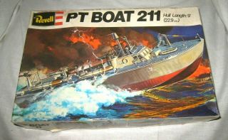 Revell,  Pt Boat 211.  Made In Germany.  0464.  Very Scarce.  1981.