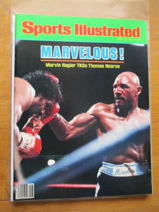 1985 Sports Illustrated Marvelous Marvin Hagler Tko 