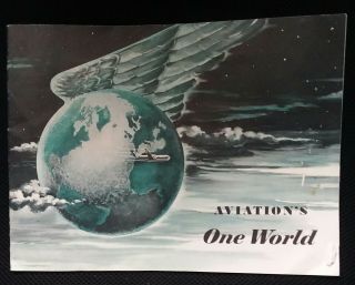 1954 Booklet,  22 Pages,  Pan American World Airlines,  " Aviation 
