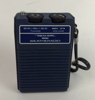 Vintage Radio Shack Realistic Mini Weatheradio Model 12 - 156